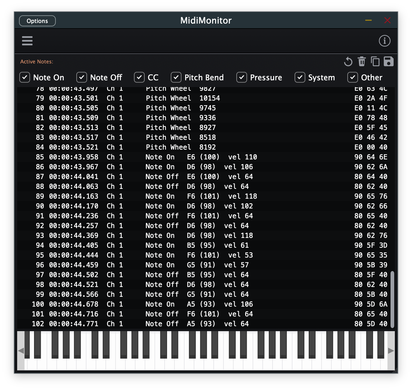 MIDI Monitor